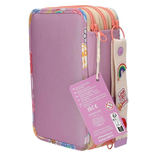 depesche-topmodel-triple-pencil-case-with-pendant-girl-power-depe-0013283