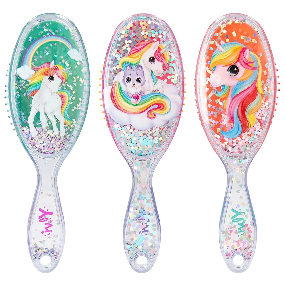 Depesche Ylvi Hairbrush with Confetti (1pc)