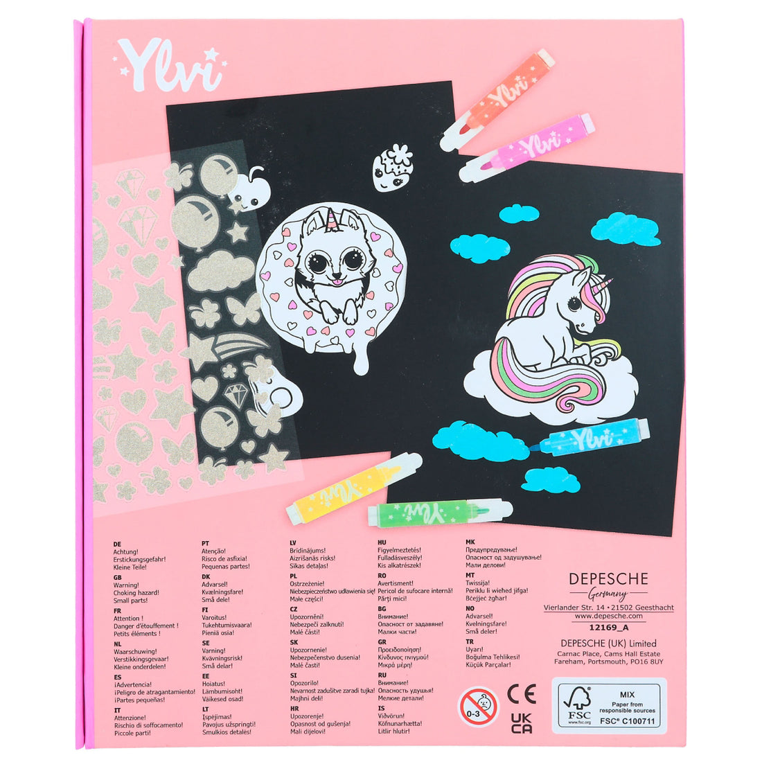 depesche-ylvi-neon-colouring-book-set-depe-0012169