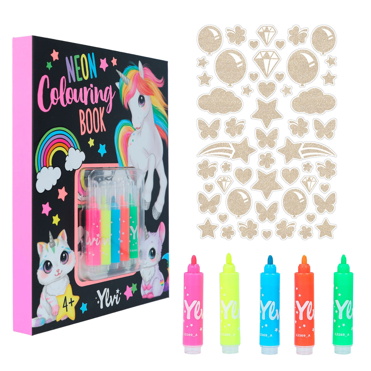 depesche-ylvi-neon-colouring-book-set-depe-0012169
