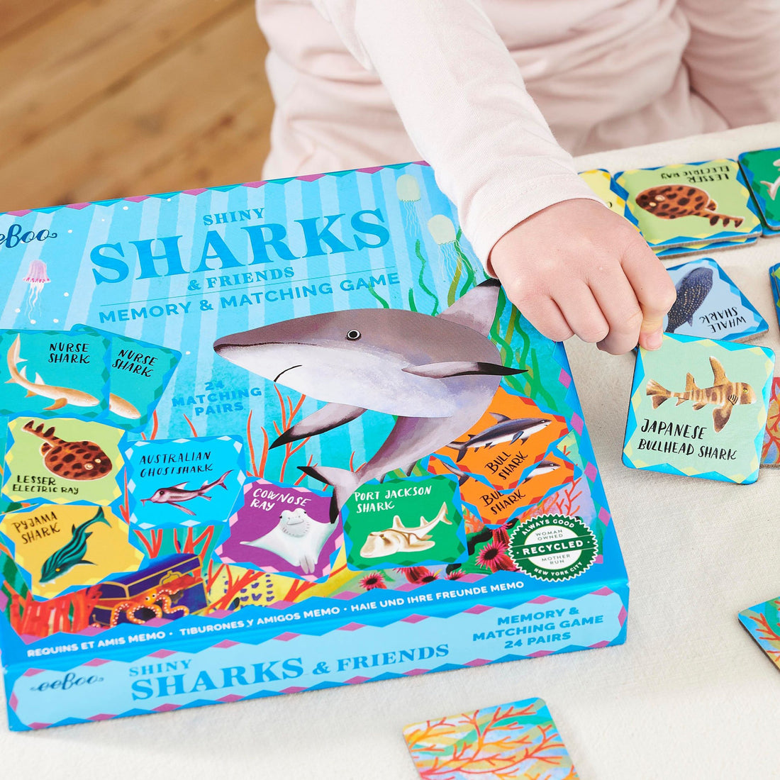 eeboo-sharks-&-friends-shiny-memory-matching-eebo-mgshk