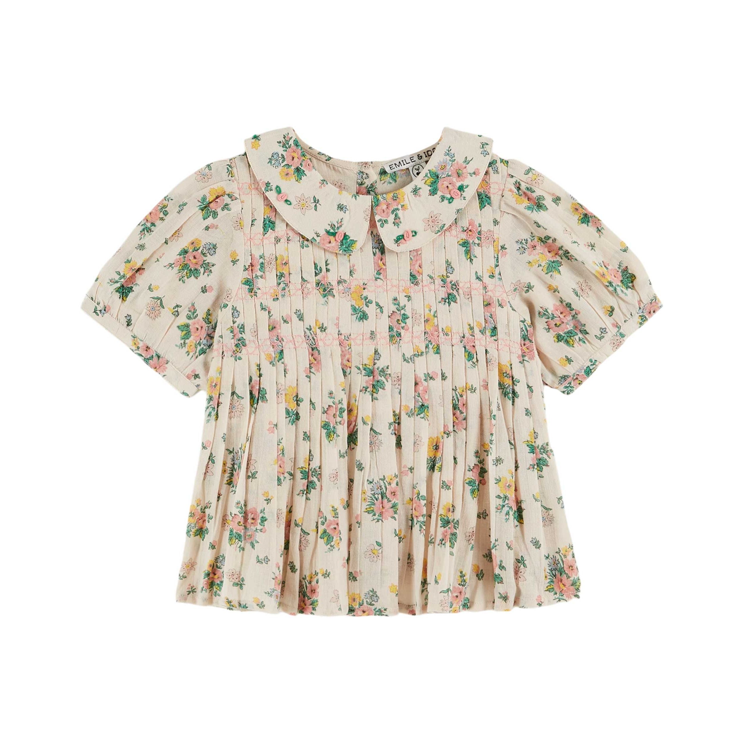 emile-et-ida-blouse-smockee-printemps-rose eei-s25ab030a-prose-02a