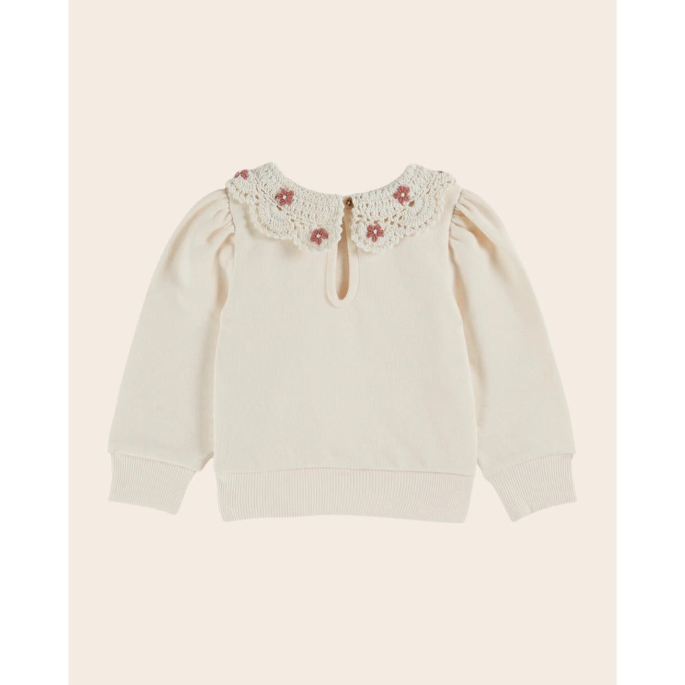 emile-et-ida-crochet-collar-sweatshirt-creme-eei-w25ac001-creme-12m