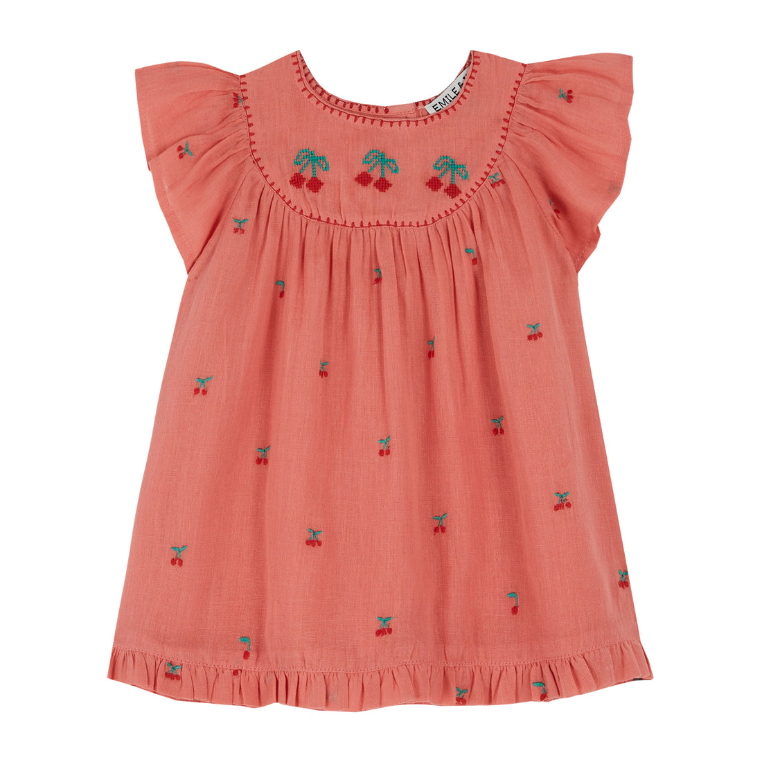 emile-et-ida-robe-bb-brodee-all-over-grenadine-eei-s24z080-gren-12m