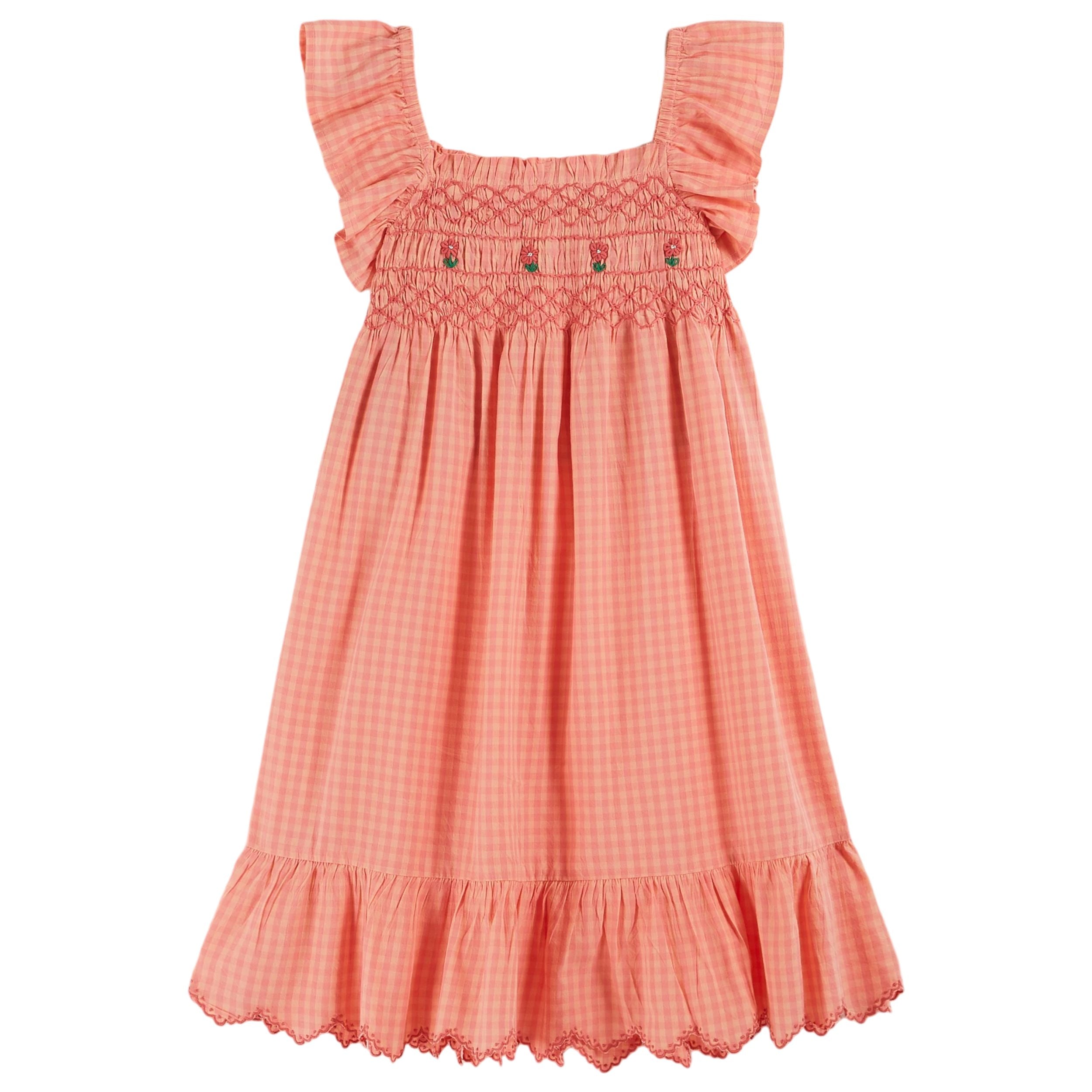 emile-et-ida-robe-brodee-smockee-vichy-pivoine-eei-s25ab266-vinpi-02a