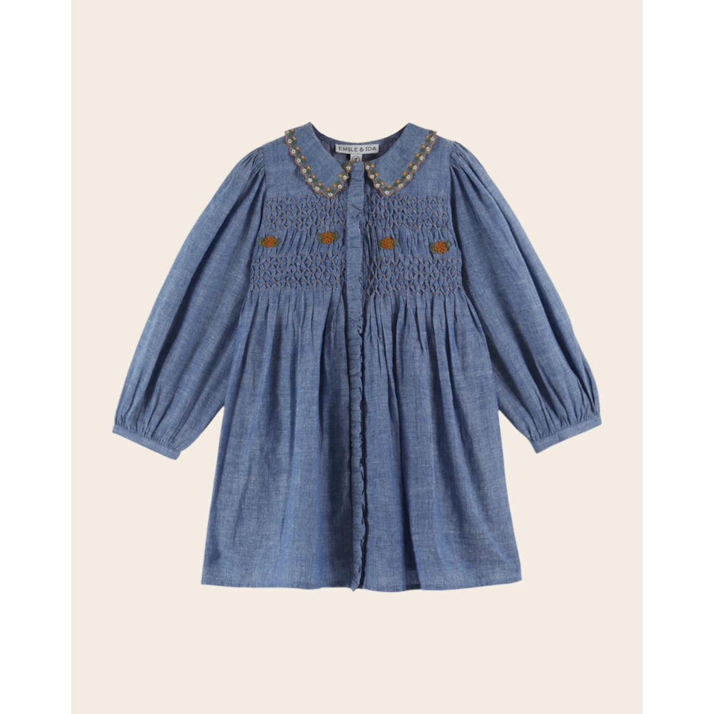 emile-et-ida-smocked-dress-chambray-eei-w25ac080a-cham-02a