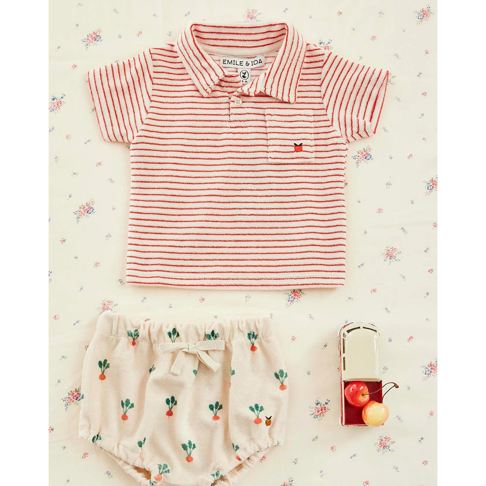 emile-et-ida-striped-terry-polo-80-organic-cotton-rayure-coquelicot