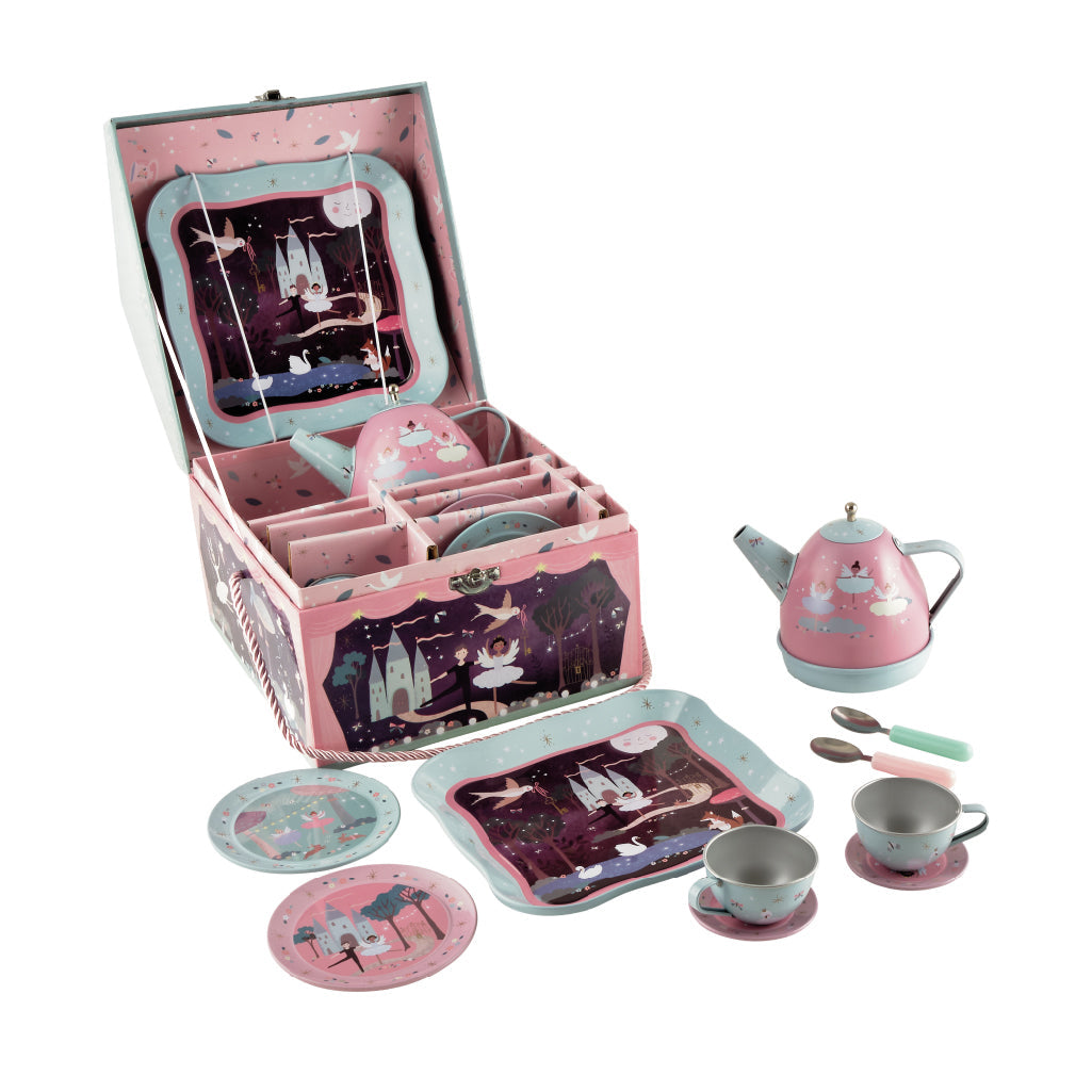 floss-&-rock-little-crevette-musical-tin -tea-set-11-piece-enchanted-flor-41p3652