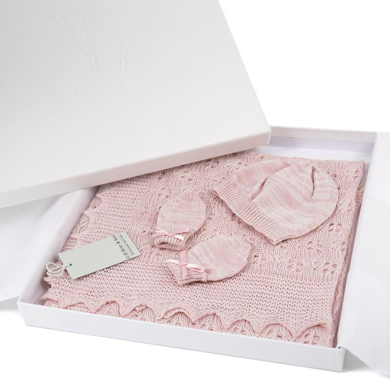 g-h-hurt-&-son-kitten-paw-wool-baby-gift-set-pink-marl-ghhs-w114xxhm-pkm