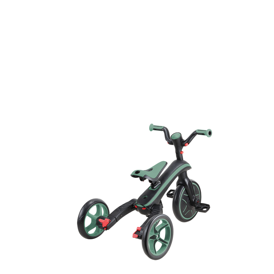 Globber Explorer Trike Foldable 4 in 1 - Olive (10m - 5y)