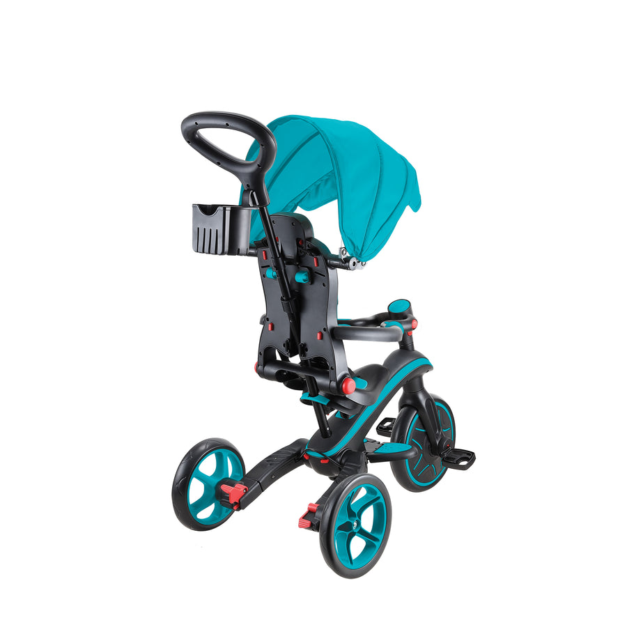 Globber Explorer Trike Foldable 4 in 1 - Teal (10m - 5y)