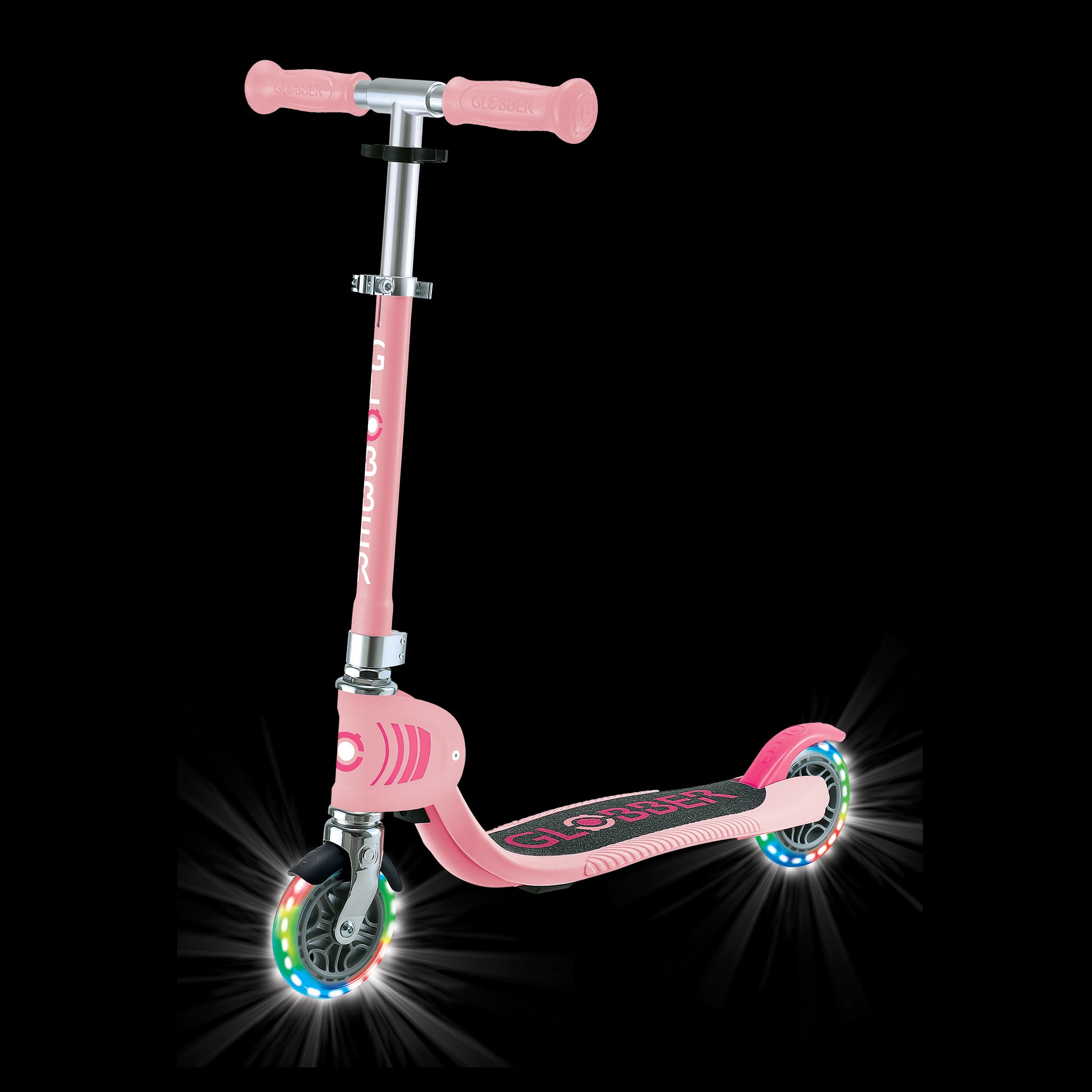 Globber Flow Foldable Junior Light Scooter - Pastel Pink (3Y+)