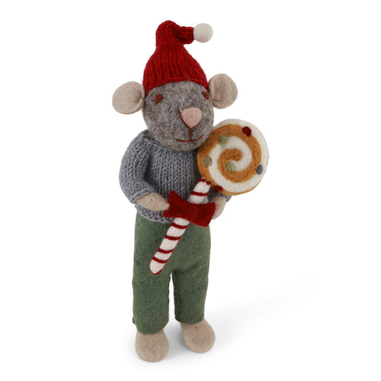 gry-sif-medium-grey-boy-mouse-w-christmas-candy-27cm