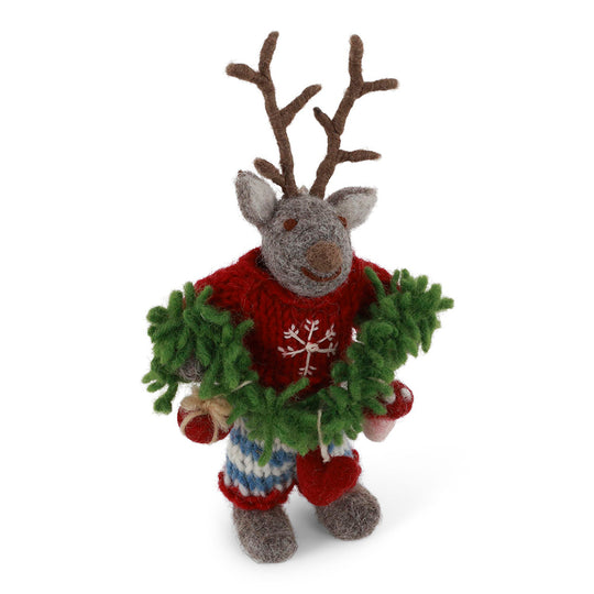 gry-sif-small-grey-boy-deer-w-garland-12cm