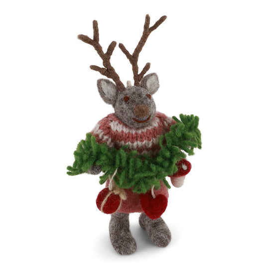 gry-sif-small-grey-girly-deer-w-garland-12cm