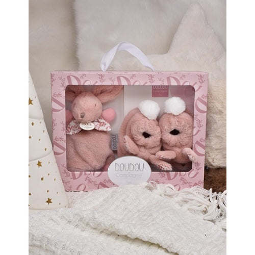 histoire-dours-lapin-doudou-coffret-chaussons-et-doudou-rose-hdo-dc4259