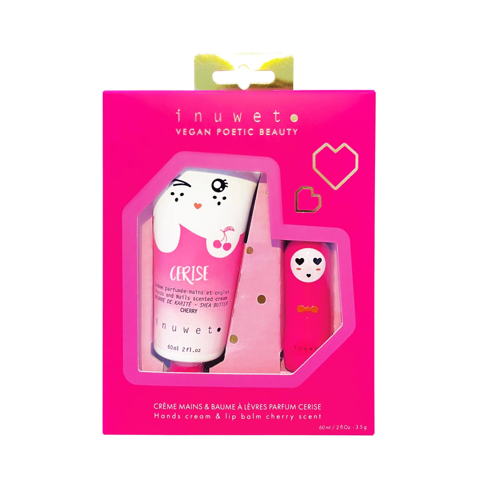 inuwet-wiz-set-hand-cream-lipbalm-cherry-scent-inuw-vinvs5