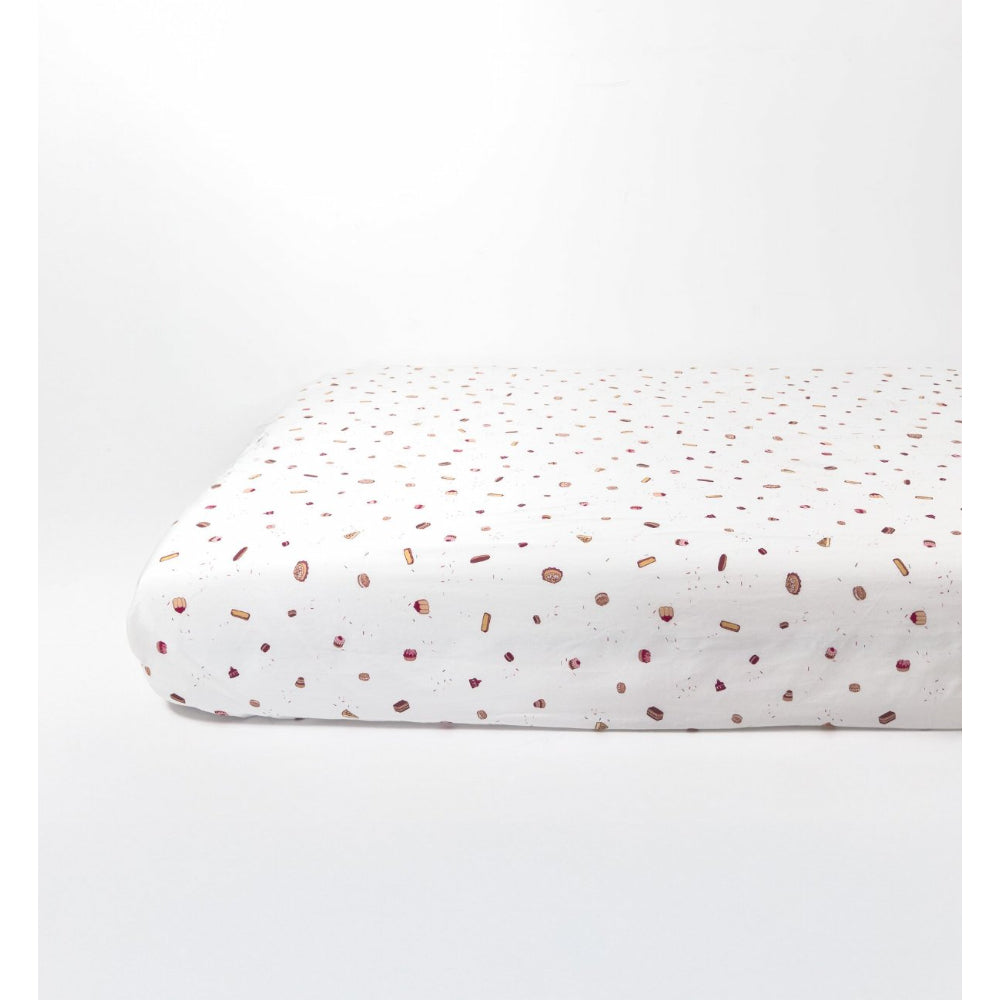 kadolis-printed-fitted-sheet-organic-cotton-90x200cm-gourmandises-kado-dhco90200gmd