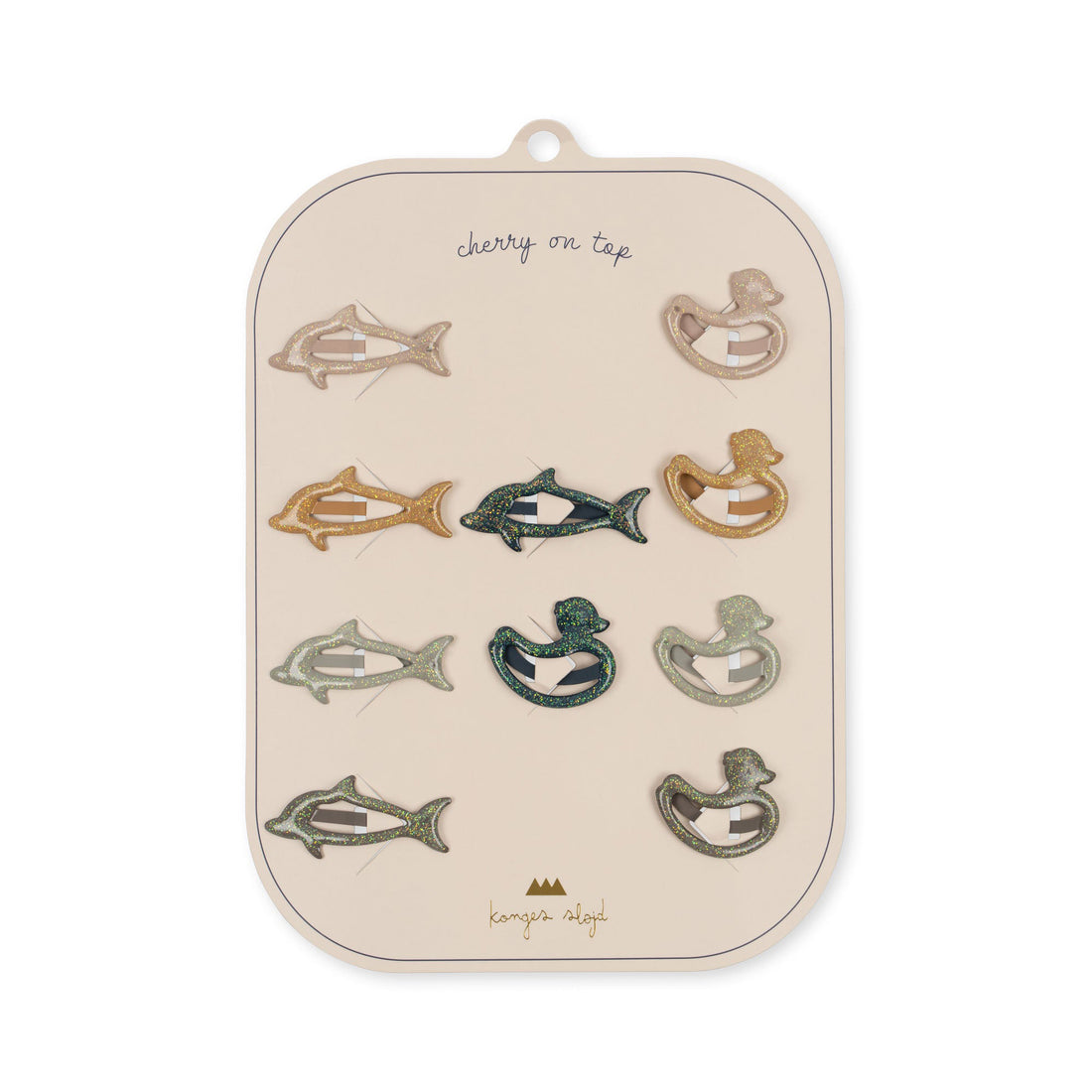 konges-sløjd-10-pack-junior-hair-clips-mix-animal-kong-s23ks4780-animal