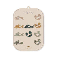 konges-sløjd-10-pack-junior-hair-clips-mix-animal-kong-s23ks4780-animal