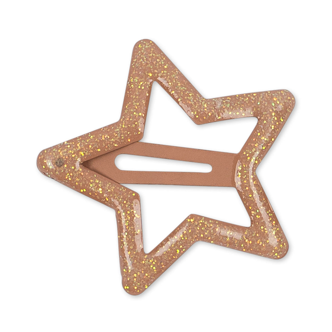 konges-slojd-10-pack-junior-hair-clips-star-glitter-rosie-shade-kong-s23ks4782-rs