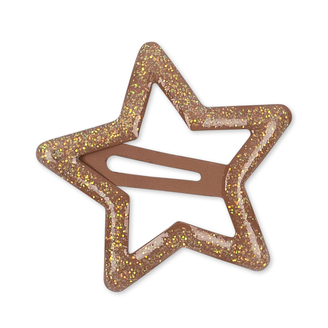 konges-slojd-10-pack-junior-hair-clips-star-glitter-rosie-shade-kong-s23ks4782-rs