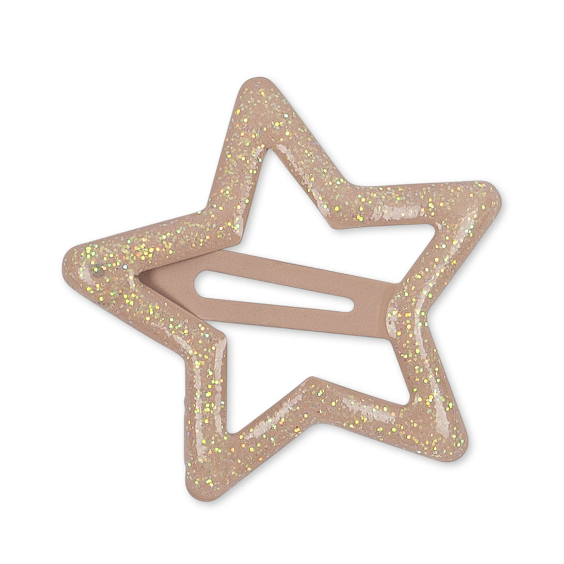 konges-slojd-10-pack-junior-hair-clips-star-glitter-rosie-shade-kong-s23ks4782-rs