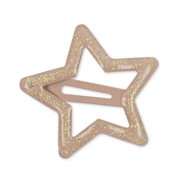 konges-slojd-10-pack-junior-hair-clips-star-glitter-rosie-shade-kong-s23ks4782-rs