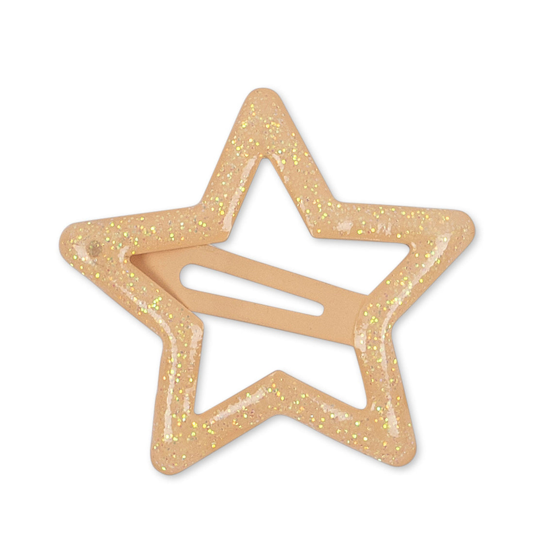 konges-slojd-10-pack-junior-hair-clips-star-glitter-rosie-shade-kong-s23ks4782-rs