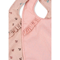 konges-sløjd-2-pack-dinner-bib-with-frill-cherry-sparkle-one-size-kong-s25ks103156-chsp-os