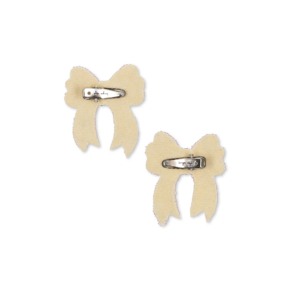 konges-sløjd-2-pack-sequin-bow-hair-clip-cameo-rose-one-size-kong-w25ks103649-cr-os