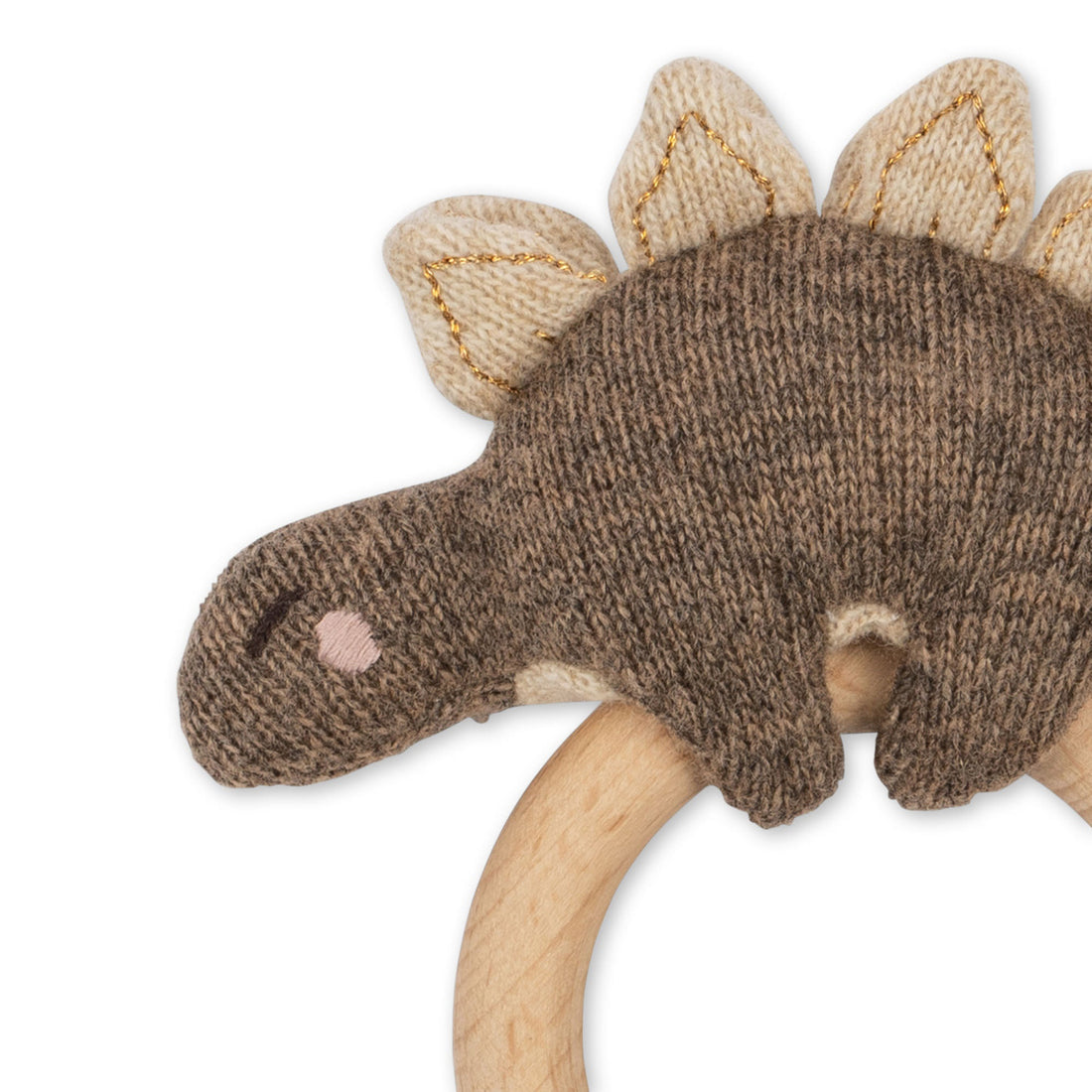 konges-slojd-activity-knit-ring-dino-brown-melange-kong-w23ks5859-bm-os