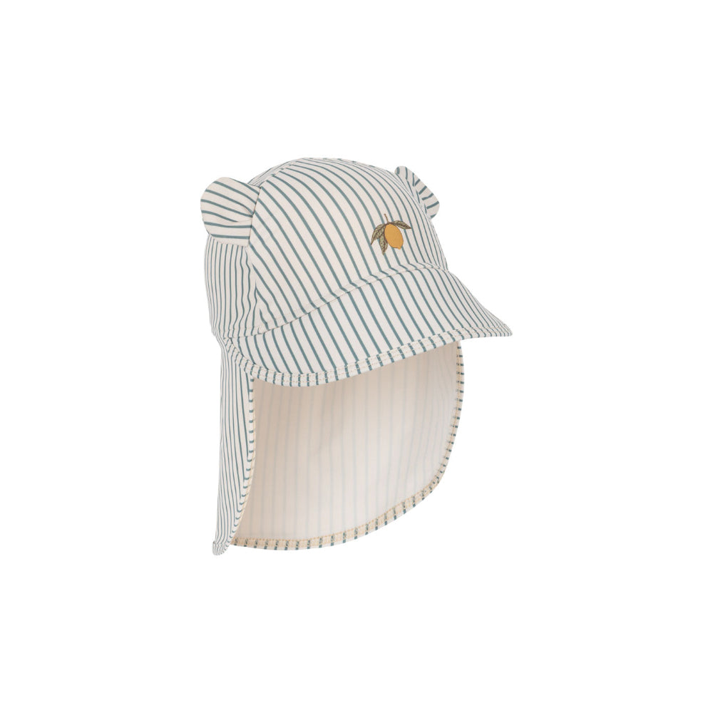 konges-sløjd-aster-bear-swim-hat-grs-tea-stripe-kong-s25ks103269-teas-12-18m