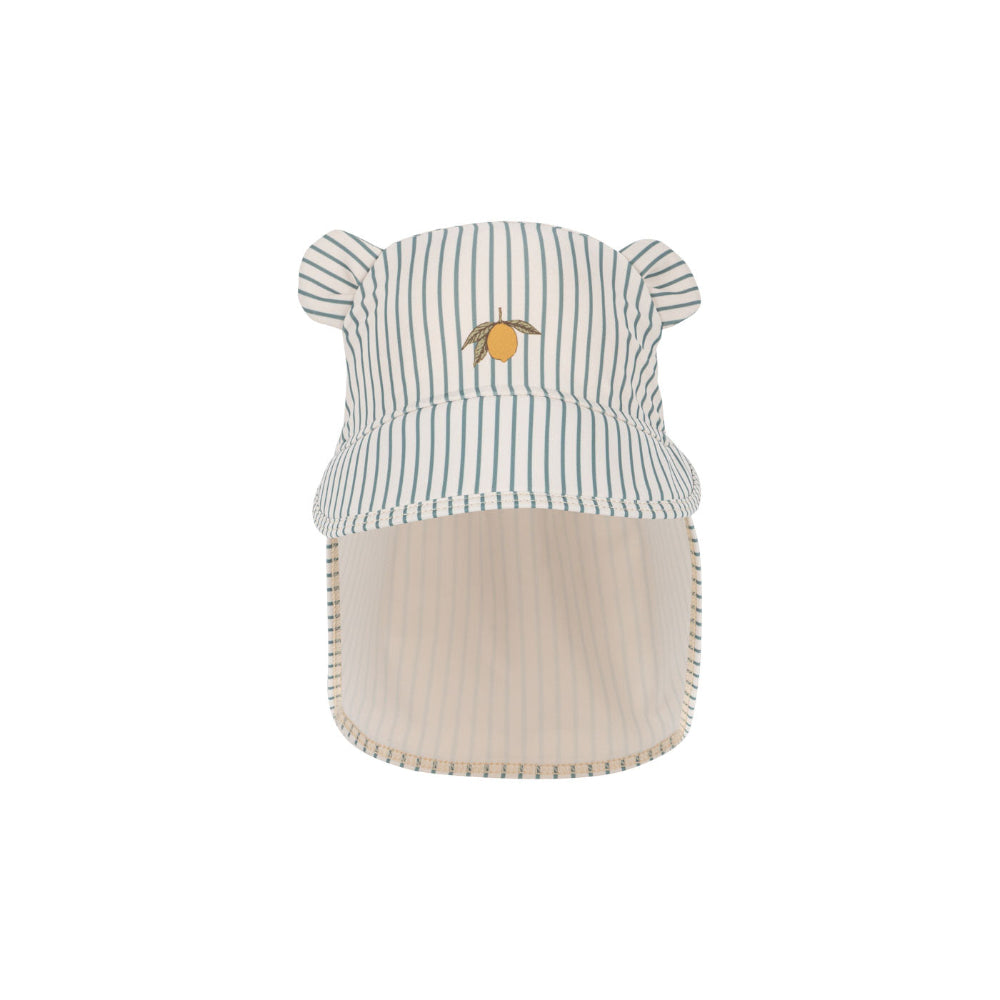 konges-sløjd-aster-bear-swim-hat-grs-tea-stripe-kong-s25ks103269-teas-12-18m