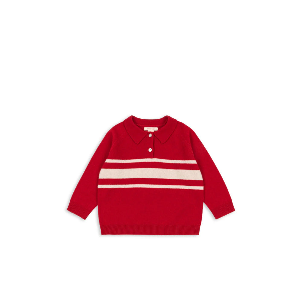 konges-sløjd-basi-polo-red-kong-w25ks104213-red-2y