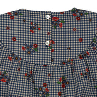konges-sløjd-bibi-romper-blossom-check-kong-w23ks5910-blc-3m