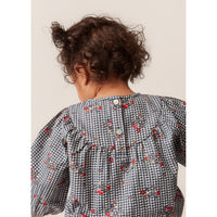 konges-sløjd-bibi-romper-blossom-check-kong-w23ks5910-blc-3m