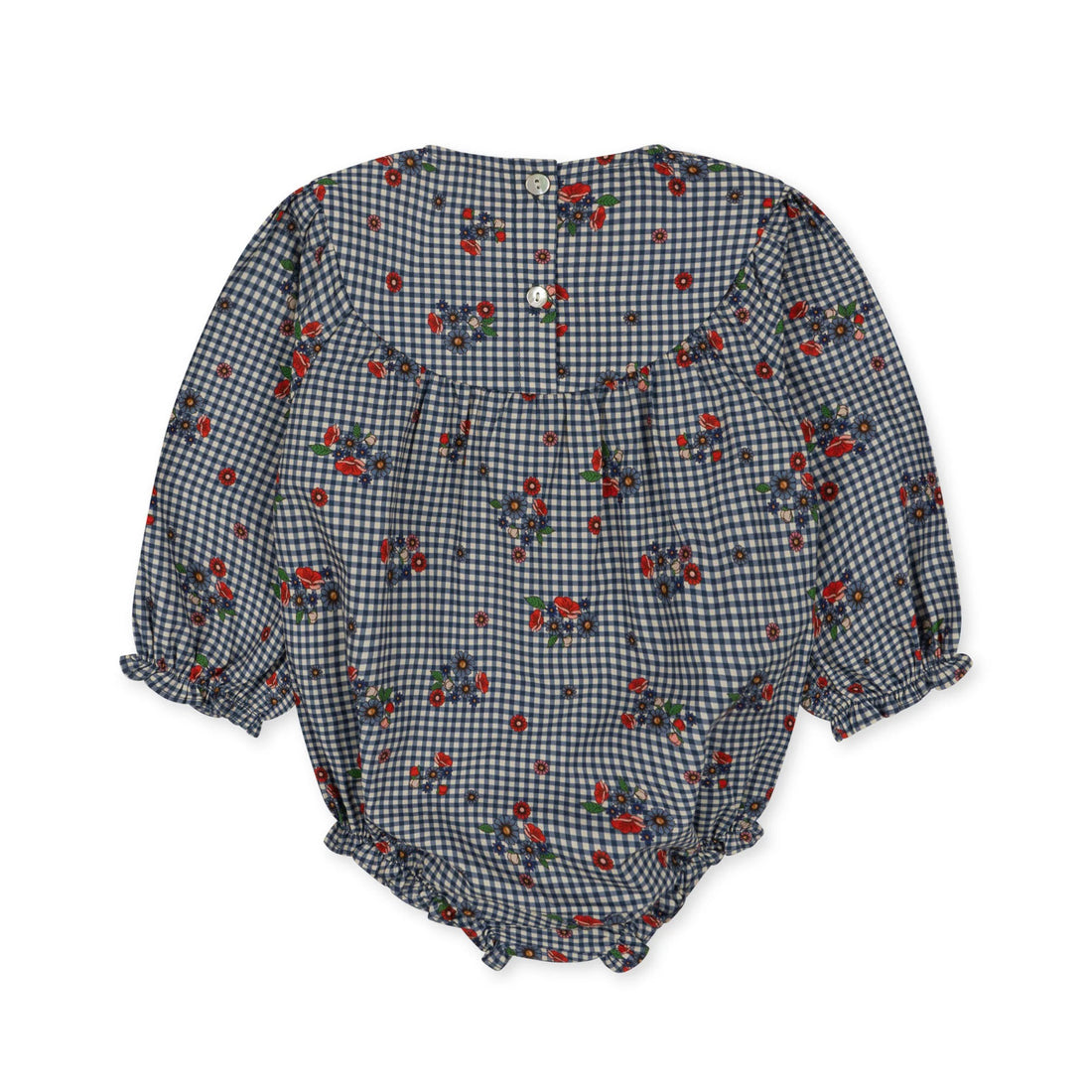 konges-sløjd-bibi-romper-blossom-check-kong-w23ks5910-blc-3m