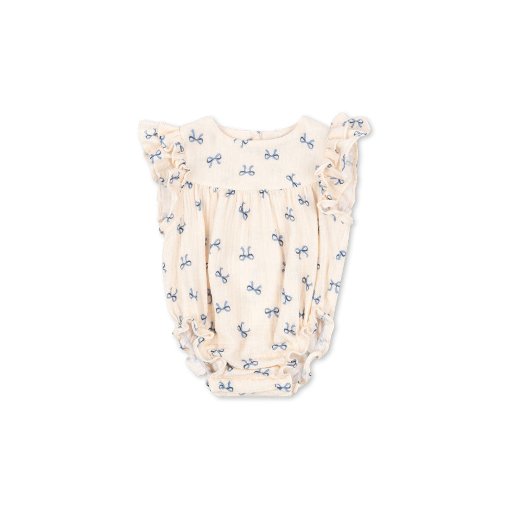 konges-slojd-coco-romper-gots-bow-bleu-clothing-wear-fashion-kong-s25ks103068-bowb-3m