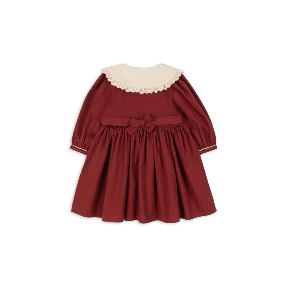 konges-sløjd-coeur-collar-dress-gots-red-dahlia-kong-w25ks104266-rd-2y