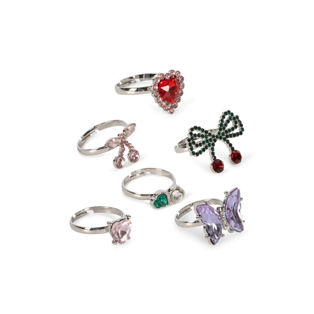 konges-sløjd-dreamy-ring-set-14pcs-multi-kong-w25ks103255-multi-os