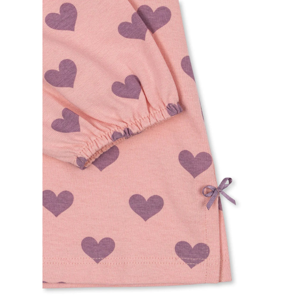 konges-sløjd-drey-slit-blouse-gots-hortensia-coeur-kong-w25ks103786-hc-12m