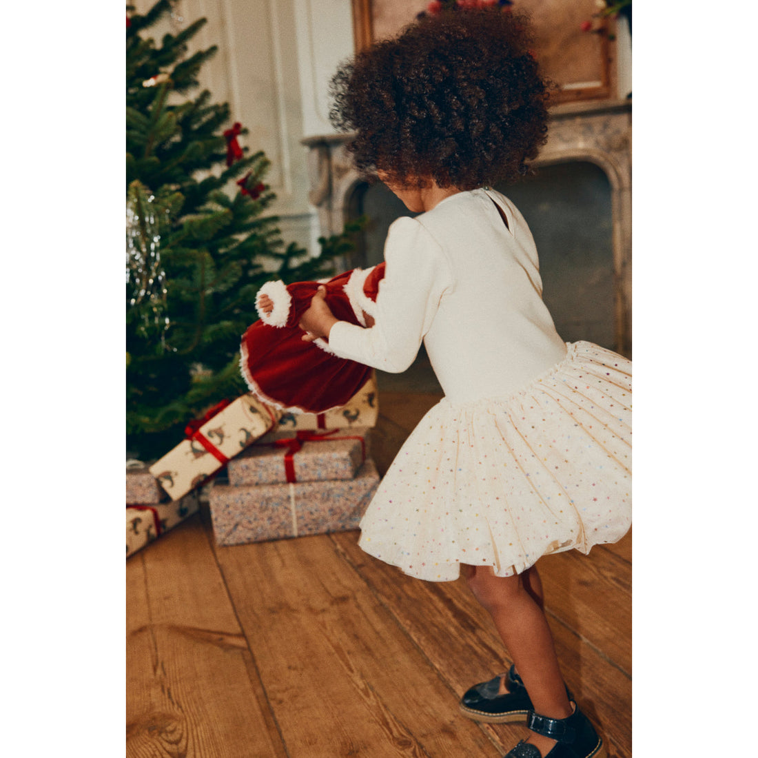 konges-slojd-fairy-ballerina-dress-etoile-multi-brazilian-sand-kong-w23ks6395-sand-2y