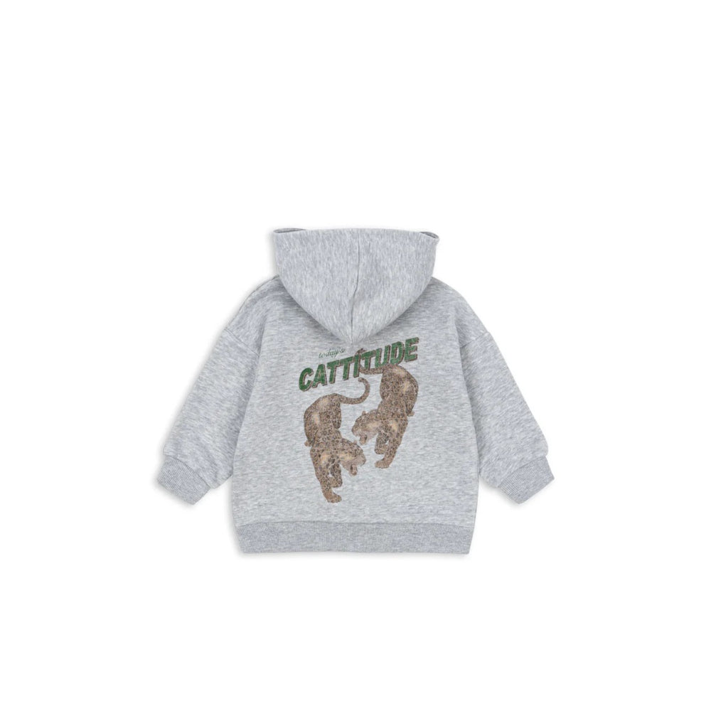 konges-sløjd-lou-sweat-zip-hood-ocs-grey-melange-kong-w25ks103865-gm-2y