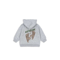 konges-sløjd-lou-sweat-zip-hood-ocs-grey-melange-kong-w25ks103865-gm-2y