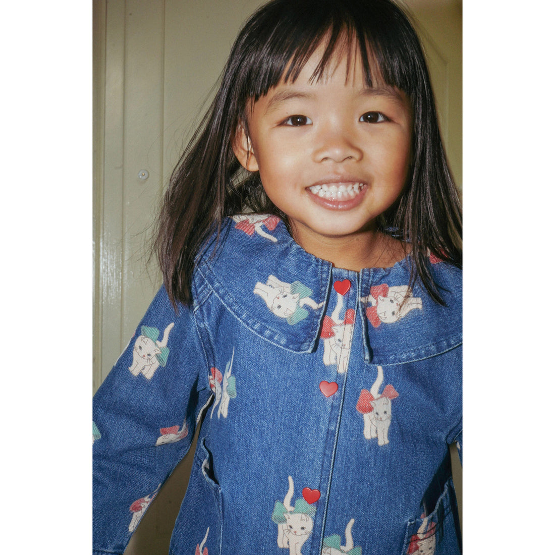 konges-sløjd-magot-denim-shirt-kitty-bow-kong-w23ks6028-kb-2y