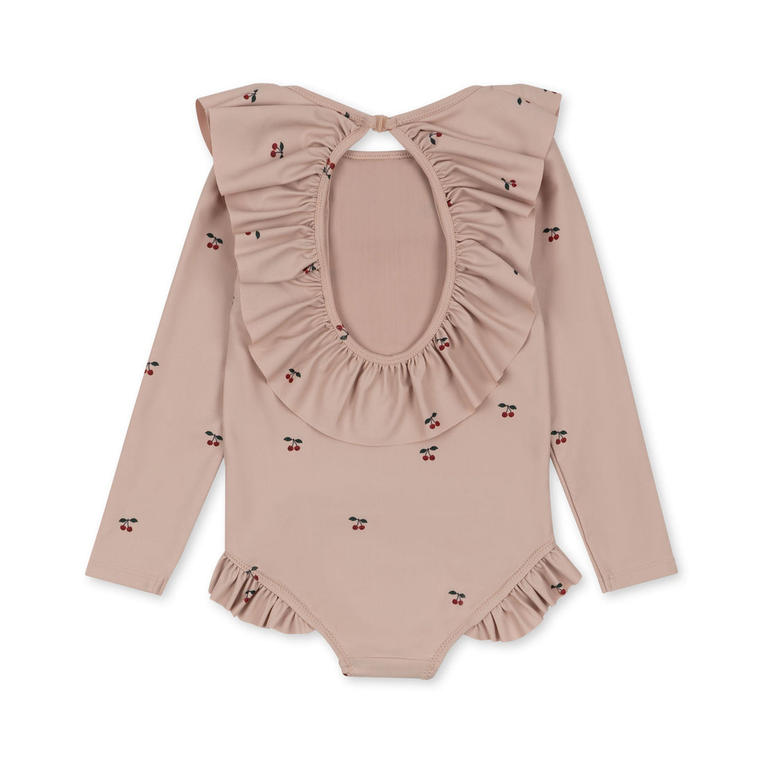 Konges Sløjd Manuca LS Frill Swimsuit Cherry Blush