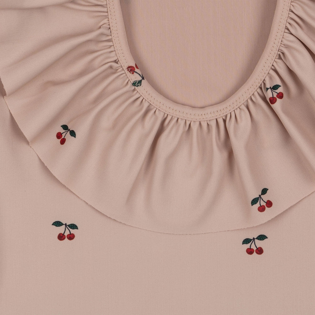 Konges Sløjd Manuca LS Frill Swimsuit Cherry Blush