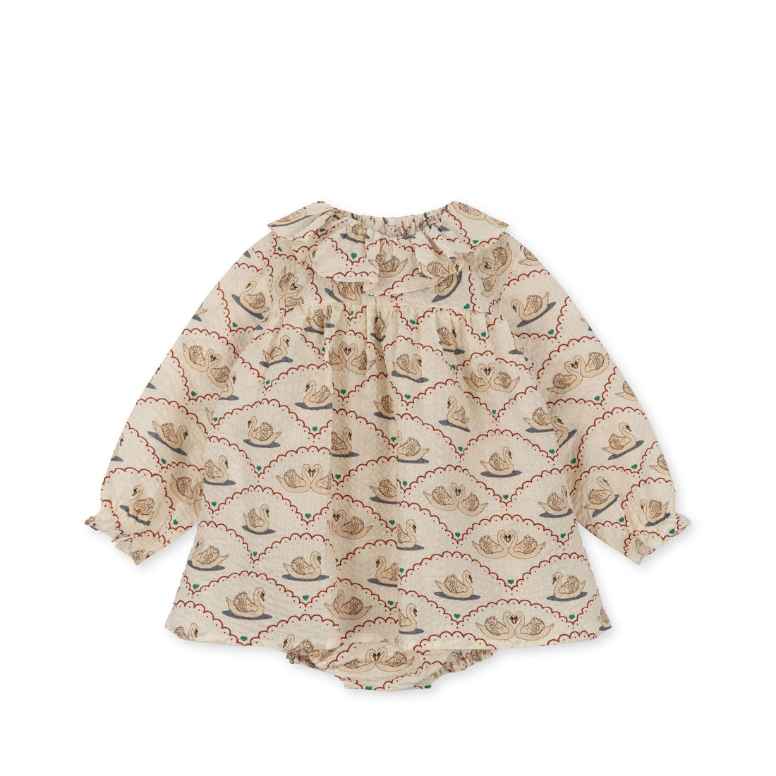 konges-sløjd-noel-romper-swan-kong-w23ks6457-swan-12m