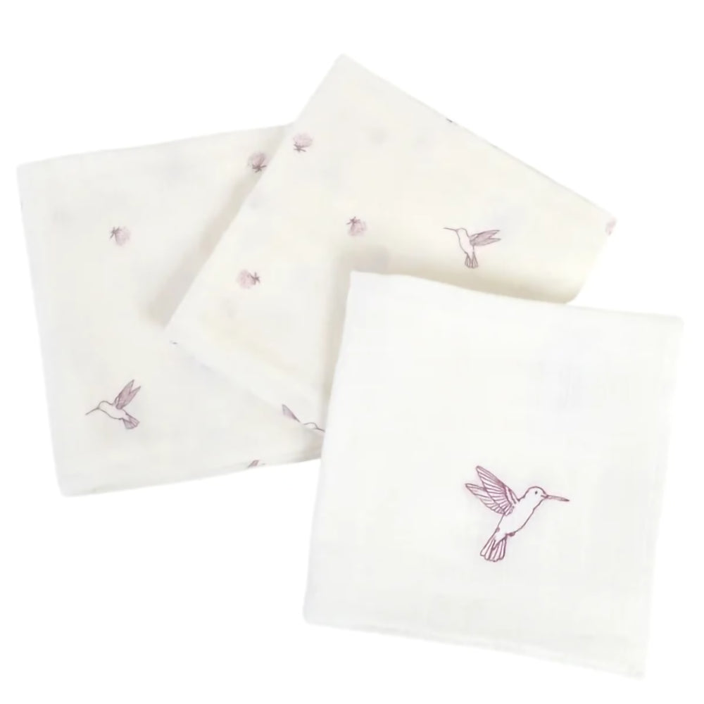 little-crevette-colibri-set-of-3-swaddles-60x60cm